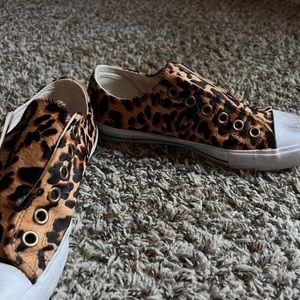 Naughty Monkey, cheetah print slip on sneakers, size 8.5 US women’s